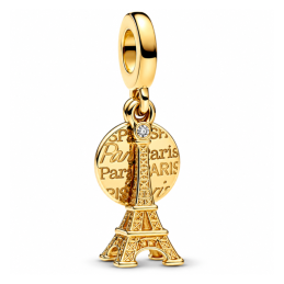 Charm tour eiffel paris jeux doré pour bracelet