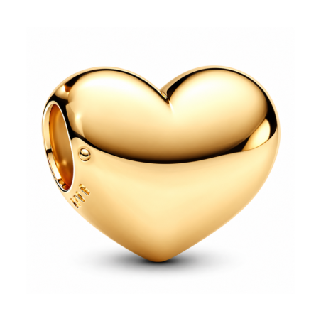 Charm coeur lisse "be love" doré pour bracelet