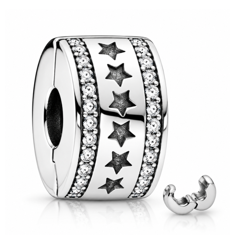 Charm séparateur pour bracelet collection clip strass