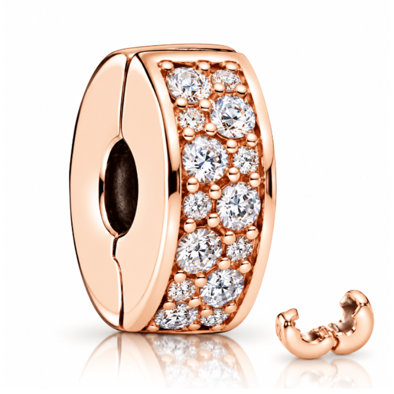 Charm séparateur pour bracelet collection clip strass