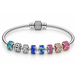 Charm séparateur pour bracelet collection clip strass