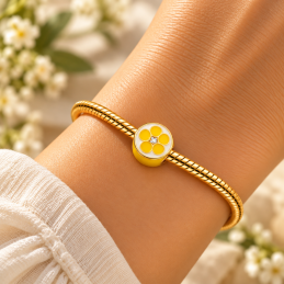 Charm demi citron pour bracelet