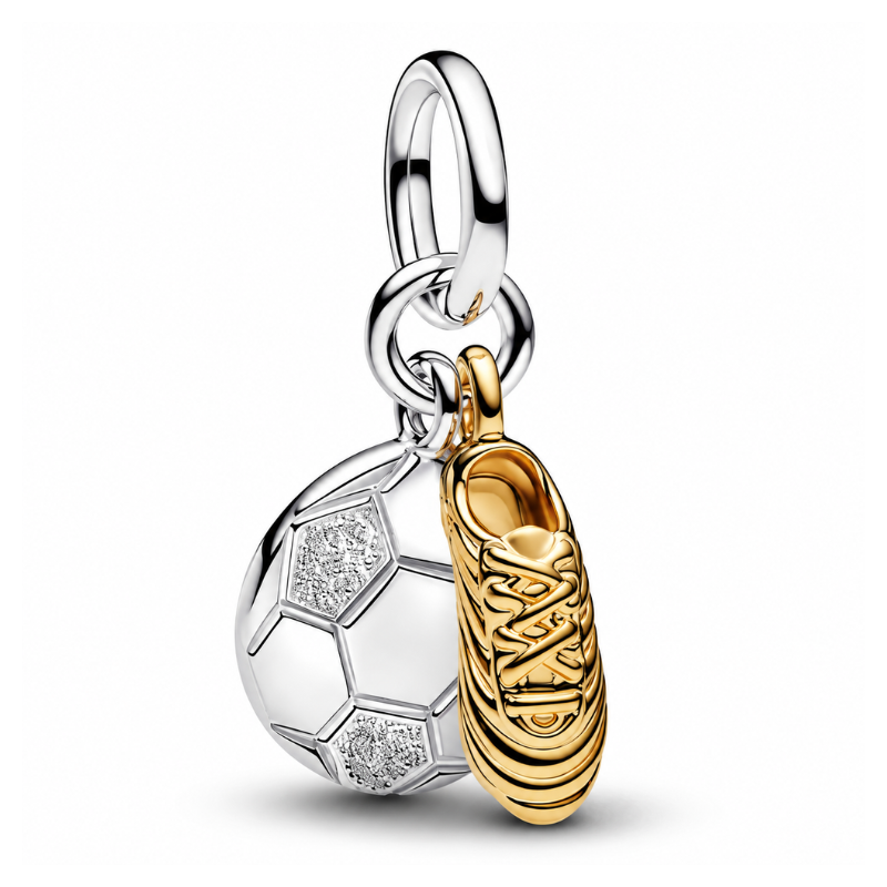 Charm crampon ballon coupe du monde de football doré pour bracelet
