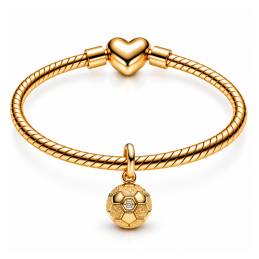 Charm ballon doré foot coupe du monde pour bracelet