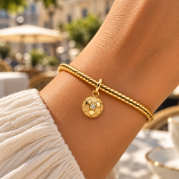 Charm ballon doré foot coupe du monde pour bracelet