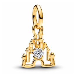 Charm chateau disney strass blanc doré pour bracelet