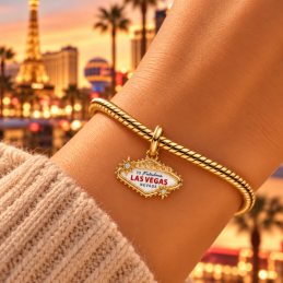 Charm ville las vegas panneau casino pour bracelet