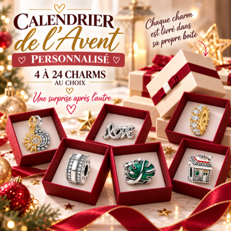 Calendrier de l'avent personnalisé - jusqu'à 24 charms
