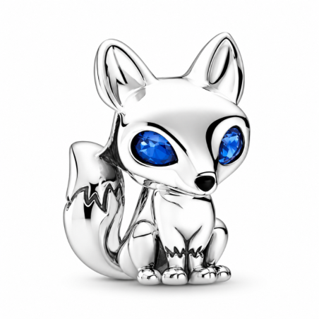 Charm renard yeux bleus pour bracelet