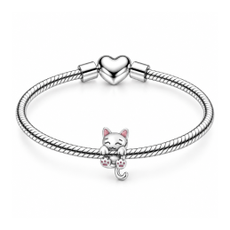 Charm chat enroulé pour bracelet