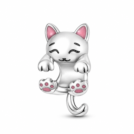 Charm chat enroulé pour bracelet