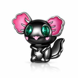 Charm axoloti noir pour bracelet