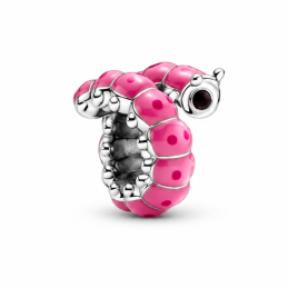 Charm chenille rose pour bracelet