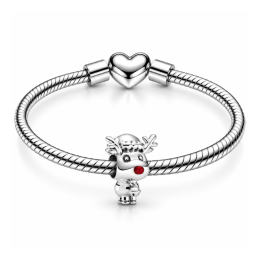 Charm rennes nez rouge pour bracelet