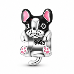 Charm chien bulldog pour bracelet