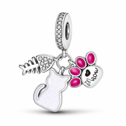 Charm chat arrête poisson patte pour bracelet