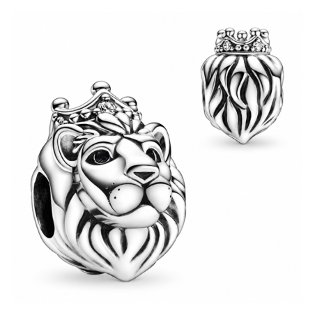 Charm lion couronne pour bracelet