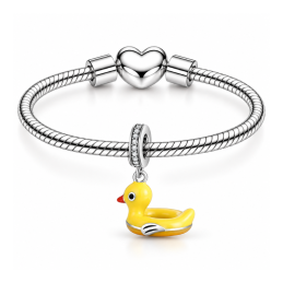 Charm canard bouée piscine pour bracelet