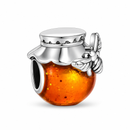 Charm pot de miel abeille pour bracelet