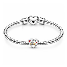 Charm coeur fille chien meilleur ami pour bracelet
