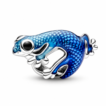 Charm gecko bleu pour bracelet