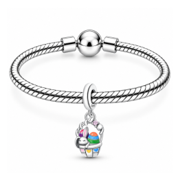 Charm panier lapin oeuf  pâques pour bracelet