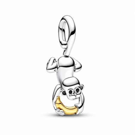 Charm singe avec banane pour bracelet