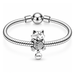 Charm chat pelote de laine pour bracelet