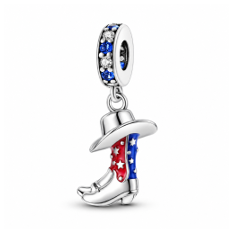 Charm botte cow boy chapeau usa country pour bracelet