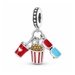 Charm cinéma popcorn boisson lunette pour bracelet