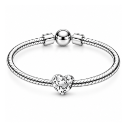 Charm coeur arbre feuille pour bracelet