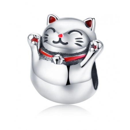 Charm chat chinois argent pour bracelet