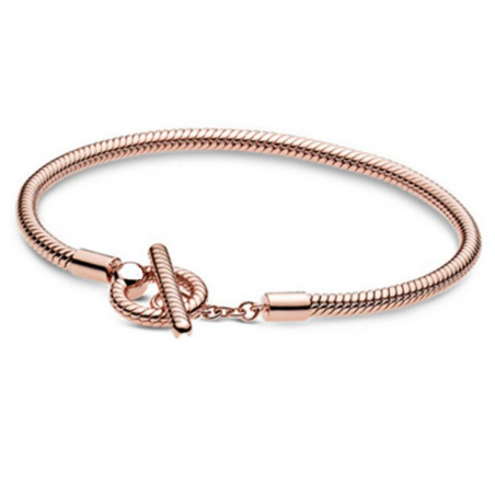 Bracelet pour charm cercle corde or rose