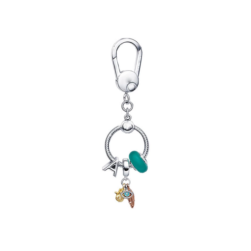 Charme Lettre E En Argent 925 - Pour Bracelet, Collier Ou Boucles D'oreilles - Collection SilberDream - Modèle FC70E