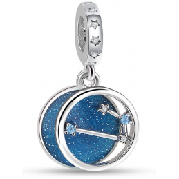 Charm signe astrologique ciel bleu étoile argent pour bracelet