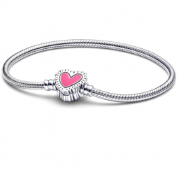 Bracelet pour charm coeur rose rayon de soleil