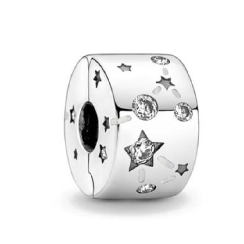 Charm pour bracelet collection clips étoile feuille fleur