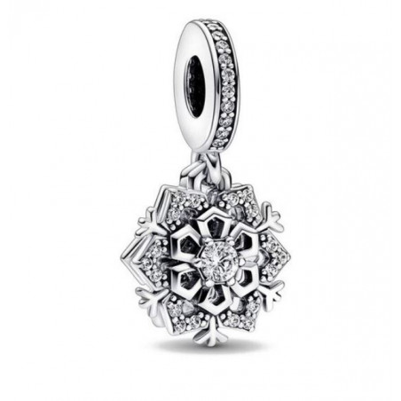 Charm flocon neige étoile pendentif argent pour bracelet