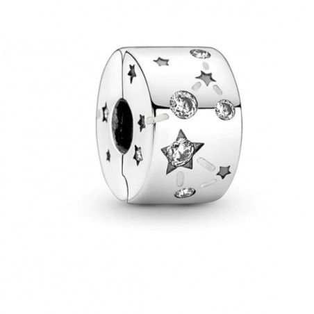 Charm séparateur clips étoile argent pour bracelet