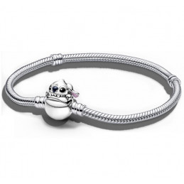Bracelet pour charm argent stitch minnie mickey flocon chevron