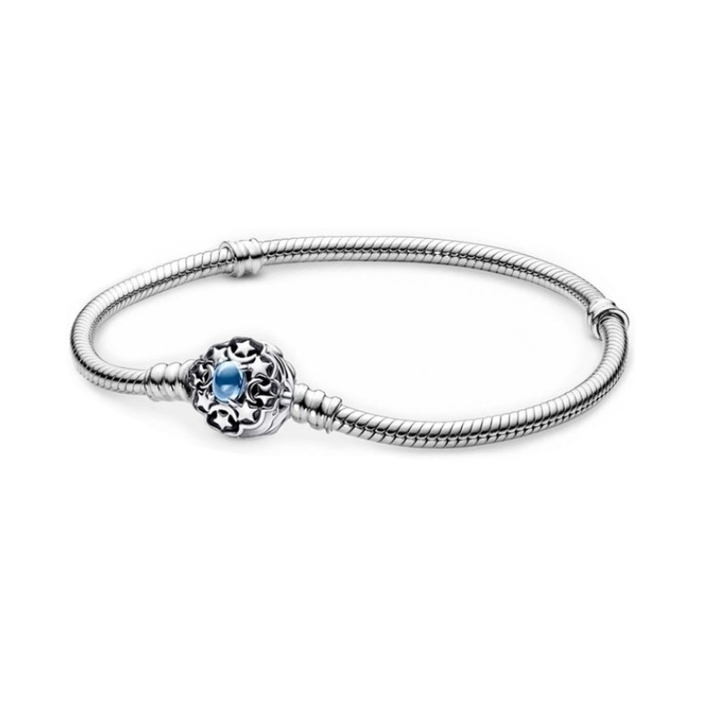 Bracelet pour charm argent stitch minnie mickey flocon chevron