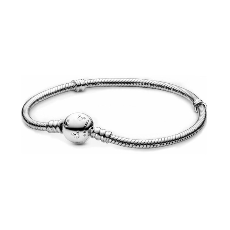 Bracelet pour charm argent stitch minnie mickey flocon chevron