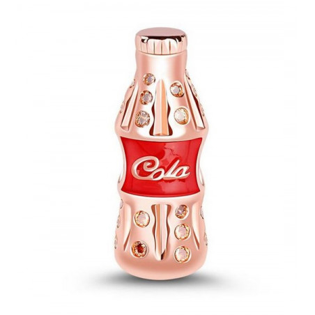 Charm boisson soda cola or rose pour bracelet