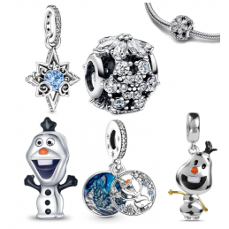 Charm la reine des neiges olaf flocon pour bracelet