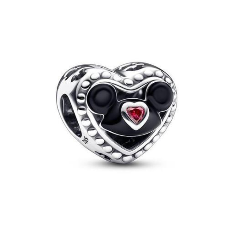 Charm minnie mickey coeur amour pour bracelet