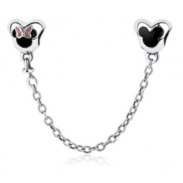 Charm minnie mickey coeur amour pour bracelet