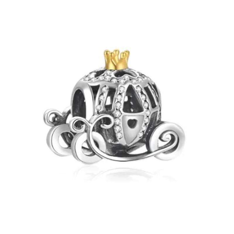 Charm bijoux pour bracelet cendrillon carrosse