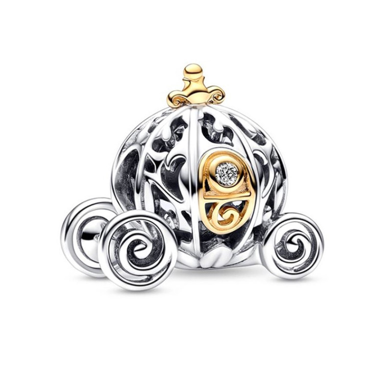 Charm bijoux pour bracelet cendrillon carrosse