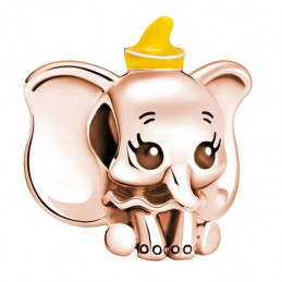 Charm Dumbo chapeau or rose pour bracelet