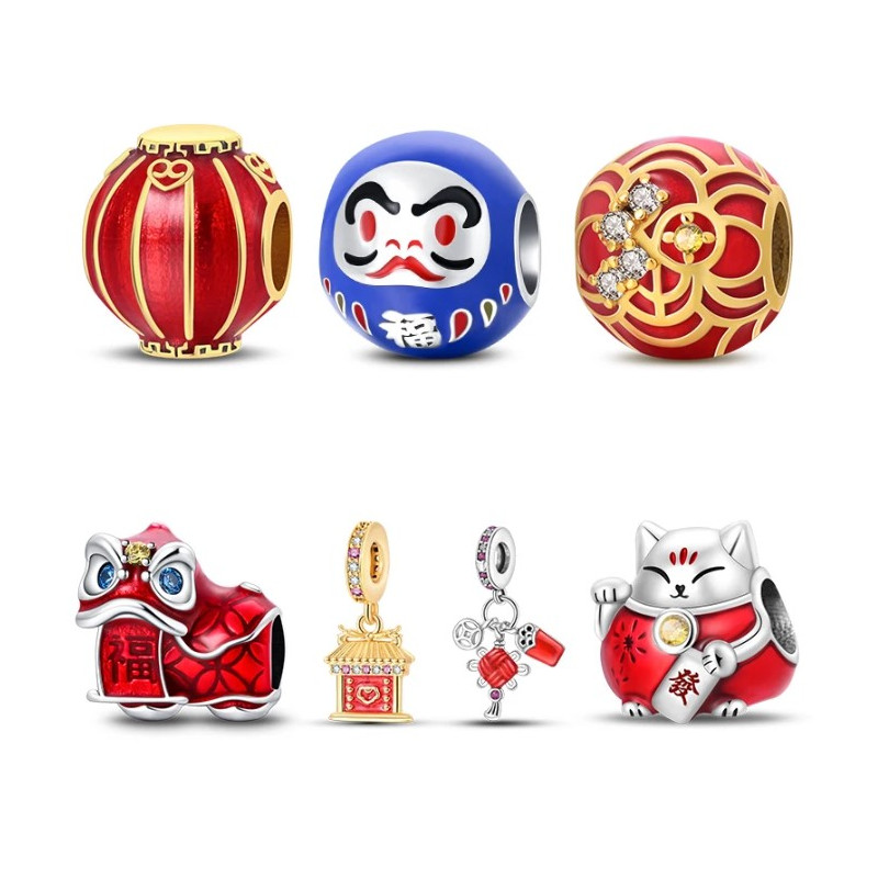 Stickers Décoratifs Porte - Nouvel An Chinois - Grilles Bonheur - WYGOAKG - Neufs